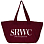Sporty & Rich Upper East Side Tote MERLOT Sporty & Rich Upper East Side Tote MERLOT