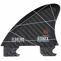 Ronix 2.5 IN - Floating Fin-s 2.0 Tool-less Fiberglass - Right Charcoal