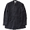 HYKE Light Flannel Collarless Blazer BLACK HYKE Light Flannel Collarless Blazer BLACK