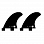 Liquid Force S3.9 SIDE FIN SET ASSORTED Liquid Force S3.9 SIDE FIN SET ASSORTED