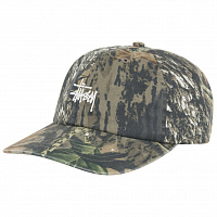 Stussy Washed Stock LOW PRO CAP LEAF CAMO