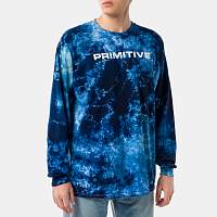 PRIMITIVE Euro Washed LS TEE BLUE