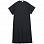 HYKE T/C Pleated Shirt Dress BLACK