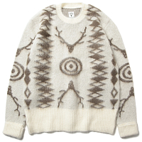 SOUTH2 WEST8 Loose FIT Sweater A-OFF WHITE