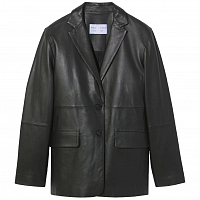 Proenza Schouler White Label Leather Blazer BLACK
