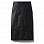 Proenza Schouler White Label Lightweight Leather Pencil Skirt BLACK