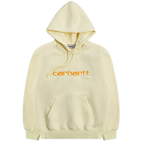 Carhartt WIP Hooded Carhartt Sweatshirt SOFT YELLOW / POPSICLE