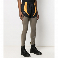 MARTINE ROSE Zapper Shorts BLACK/ORANGE