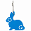 Liars Collective KEY TAG Rabbit BLUE