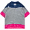 Noma t.d. Hand Dyed Shirt GRAY X NAVY X PINK
