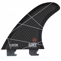 Ronix 4.5 IN - Floating Fin-s 2.0 Tool-less Fiberglass - Center Charcoal