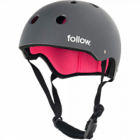 Follow PRO Helmet CHARCOAL/PINK