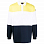 Paul & Shark Color Blocked Rugby Shirt YELLOW WHITE BLUE