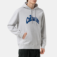 Carhartt WIP Hooded Amherst Sweatshirt ASH HEATHER / GULF