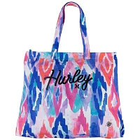 Hurley Canvas Graphic Beach Tote Multi/Black