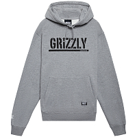 Grizzly OG Stamp Hoodie HEATHER/ BLACK