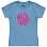 69slam Jenna Women T-shirt SMILING LOUD BLUE