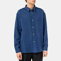 A Kind of Guise Gusto Shirt Wool SKYDIVER BLUE
