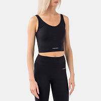 Sporty & Rich Cropped Tank BLACK
