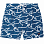 Paul & Shark Swimming Trunks Shark Print BLUE