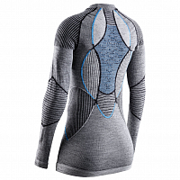 X-Bionic Apani 4.0 Merino Shirt Round Neck LG SL WMN Black/Grey/Turquoise