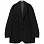 AURALEE Cashmere Wool Mosser Over Jacket BLACK