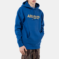 Alltimers Estate Embroidered Hoody ROYAL BLUE GOLD