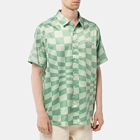 RIPNDIP Checked Short Sleeve Button UP OLIVE/PINE