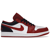 Nike AIR Jordan 1 LOW WHITE/GYM RED-BLACK