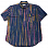 Engineered Garments Popover BD Shirt NAVY COTTON LAWN BATIK STRIPE ND012