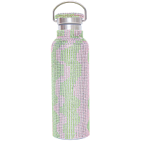 Collina Strada Rhinestone Water Bottle Pink and Lime