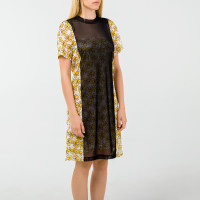 Perks And Mini Dress Kissing Daisies Mesh SS Dress DAIS