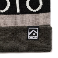 KYOTO Tekisuto Beanie Light Grey/Black/White