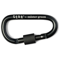 MISTER GREEN Gear Carabiner BLACK