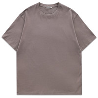 AURALEE Luster Plaiting TEE KHAKI GRAY