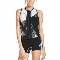 Glidesoul Vest GS74/WHITE/ SPARKLING BLACK  INSIDE: BLACK/SPARKLI