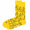 Happy Socks Collaboration Distorted Smiley Sock YELLOW