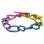 Collina Strada Crushed Chain Bracelet Rainbow Glitter