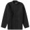 AURALEE Wool Baby Camel Brushed Yarn Knit Turtle BLACK
