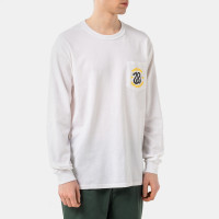 Anti-Hero L/S PKT Eighteen WHT/YLW