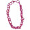 Collina Strada Rhinestone Crushed Chain Necklace Metallic Pink