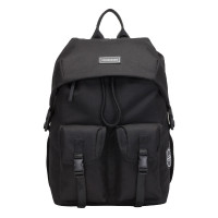 CONSIGNED Orrice Flap Over Backpack BLACK