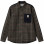 Carhartt WIP L/S Asher Shirt ASHER CHECK, SEAWEED / DARK NAVY