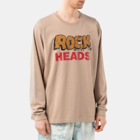 Good Morning Tapes Rock Heads LS TEE SAND