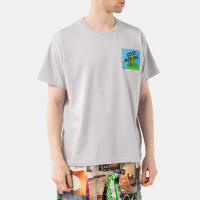 Good Morning Tapes Mountain Logo SS TEE STONE