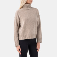 Sporty & Rich SRC Turtle Neck Heather Beige