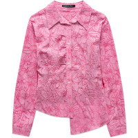 Andersson Bell Moeka Knit Combination Shirts PINK