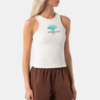 Andersson Bell Mushroom ME Embroidery Tank TOP CREAM