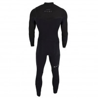 JETPILOT X1 3/2 Chest Zip Long Sleeve BLACK