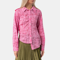 Andersson Bell Moeka Knit Combination Shirts PINK